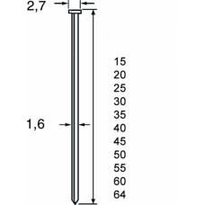 DUTACK BRAD 1,6X15MM CNK (DOOS= 2500 STUKS)