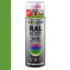 DUPLICOLOR ACRYL RAL 6018 GEELGROEN HOOGGLANS 400ML