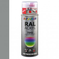 DUPLICOLOR ACRYL RAL 7042 VERKEERS GRIJS A HOOGGLANS 400ML