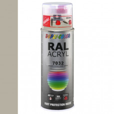 DUPLICOLOR ACRYL RAL 7032 KIEZEL GRIJS HOOGGLANS 400ML