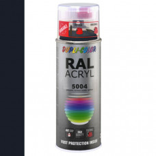 DUPLICOLOR ACRYL RAL 5004 BLAUWZWART HOOGGLANS 400ML