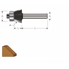 ROTEC HM FASEFREES ø36X8MM 45° GOLD-LINE