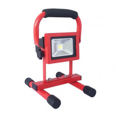 NOVA LED WERKLAMP (OP VOET) OPLAADBAAR 10W 700 LUMEN ROOD