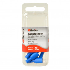 10X BLAUW KABELSCHOEN CONTRA ISO VLAKSTEKKER 1,5-2,5MM²