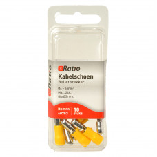 10X GEEL KABELSCHOEN RONDSTEKKER 4-6MM²