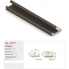 TOCHTSTRIP Q-LON 3117 ZWART 7 METER