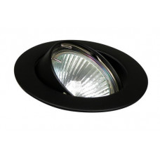 INBOUWSPOT KANTELBAAR Ø50MM LAMP ZWART