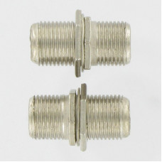 2X F-CONNECTOR KOPPELSTUK