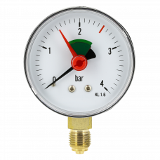 MANOMETER 1/4" BUITENDRAAD