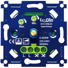 ECODIM 03 LED DIMMER 0-500W (RLC) FASE AAN+ AFSNIJDING