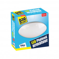 BIGBRIGHT LED PLAFOND/WAND ARMATUUR 8W 3000K - Ø 18CM WARM WIT