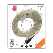 LEDSTRIP SET 4.8W 230V 60 LED/MTR 5 METER 4000K KOEL WIT