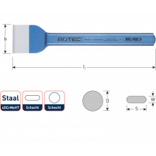 ROTEC VOEGBEITEL VLAK-OVAAL 50X250MM