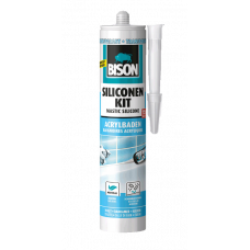 BISON SILICONENKIT ACRYLBADEN TRANSPARANT 300ML