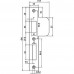 NEMEF SLUITPLAAT RVS VP 4139/17 LINKS RECHTHOEKIG