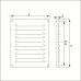 ALUMINIUM SCHOEPENROOSTER 150X215MM WIT