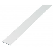 ALUMINIUM PLAT WIT 20X2MM 2,6MTR