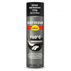 RUST-OLEUM HARD HAT HITTEBESTENDIG ZWART 750ºC 500ML