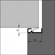 ELLEN INBOUW TOCHTPROFIEL AIB-4G ALU NATUREL 230CM