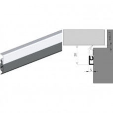 ELLEN OPBOUW TOCHTPROFIEL WIT ELRO XL 230CM