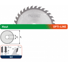 ROTEC OPTI-LINE HM ACCU ZAAGBLAD 165X20MM 36T