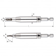 ROTEC HSS SCHARNIER BOOR ZELFCENT. 2.75MM