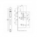 NEMEF 60MM DEURSLOT 666/4-KV LINKS +2SLEUTELS