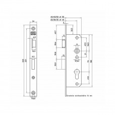 NEMEF 30MM SMALDEURSLOT 8691/14 LINKS