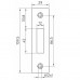 NEMEF P4228/17 RVS SLUITPLAAT RECHTHOEKIG 29X109.5MM