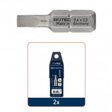 ROTEC 2X SCHROEFBIT RECHT 0,8X4,0MM 25MM