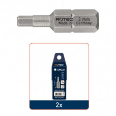 ROTEC 2X BASIC BIT INBUS 6MM 25MM