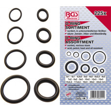 ASSORTIMENT O-RINGEN 3-22MM 225DLG