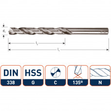 ROTEC HSS-G METAALBOOR SPLITPOINT 1,7MM