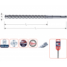 ROTEC SDS+ HAMERBOOR 4-SNIJDER 6X260MM