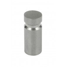 KNOP CYLINDER MET GROEF 10MM RVS