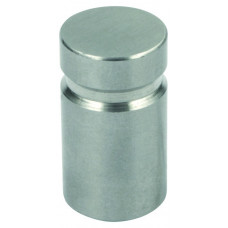 KNOP CYLINDER MET GROEF 14MM RVS