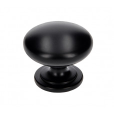 KNOP ROND 33MM MAT ZWART