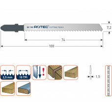 ROTEC 2X DECOUPEER- ZAAG DC190 /T101BR