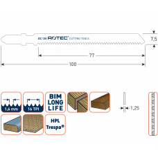 ROTEC 2X DECOUPEER- ZAAG DC130 /T101AIF