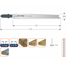 ROTEC 2X DECOUPEER- ZAAG DC140 /T234X