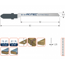 ROTEC 5X DECOUPEER- ZAAG DC120 /T101AO