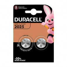 DURACELL 2X KNOOPCEL CR 2025 LITHIUM 3V