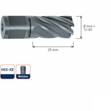 ROTEC HSS-XE 12MM H30MM KERNBOOR SILVER-LINE