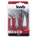 KWB 3-DLG PLAATBOREN- SET HSS