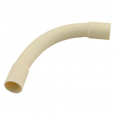 PVC BOCHT 3/4" CREME (ZAK A 3 STUKS)